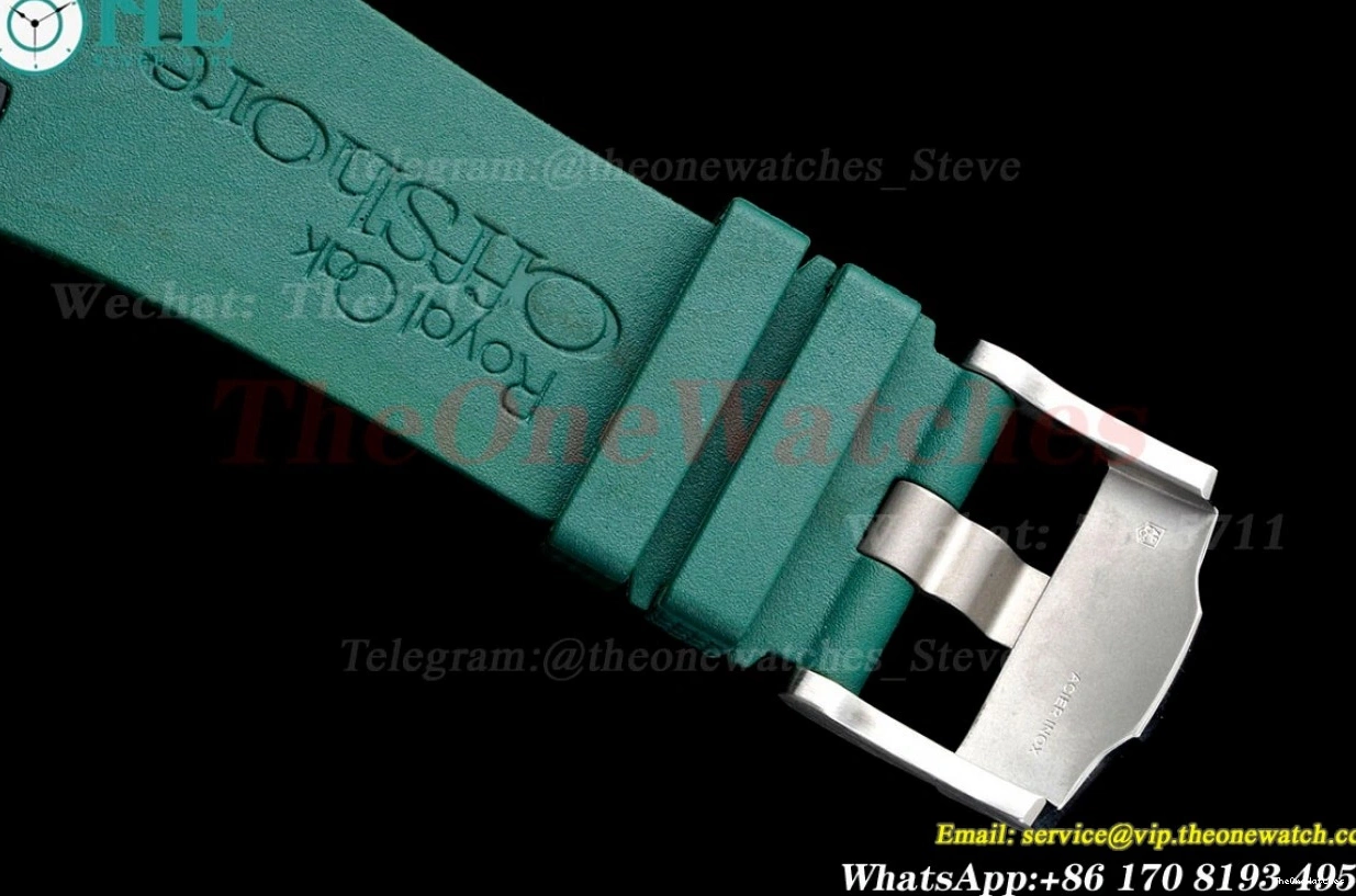 Royal Ceramic Oak Offshore RU 2020 44mm RSF A3126 Dial Green 0430